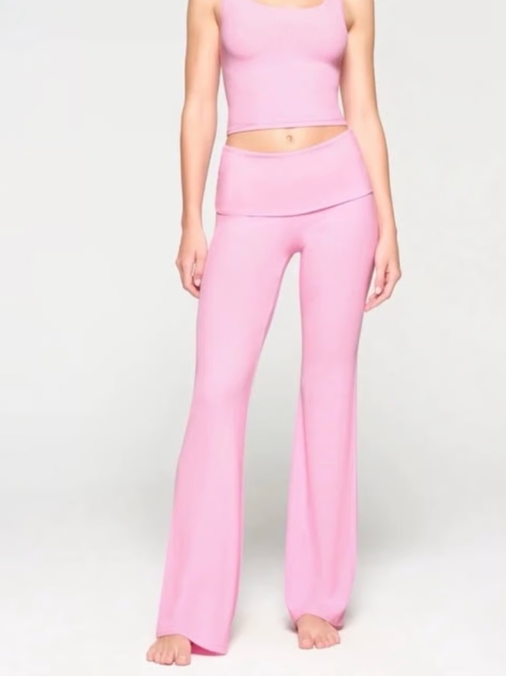 Skims Brand New (NWT) Soft Lounge Bubblegum Foldover Pants - *RARE* - Picture 6 of 6